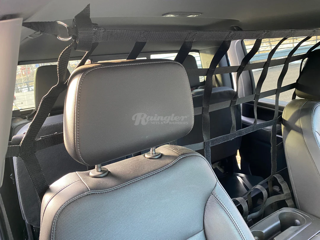 2014 - Newer Chevrolet Silverado 1500 Crew Cab / Double Cab Behind Front Seats Barrier Divider Net