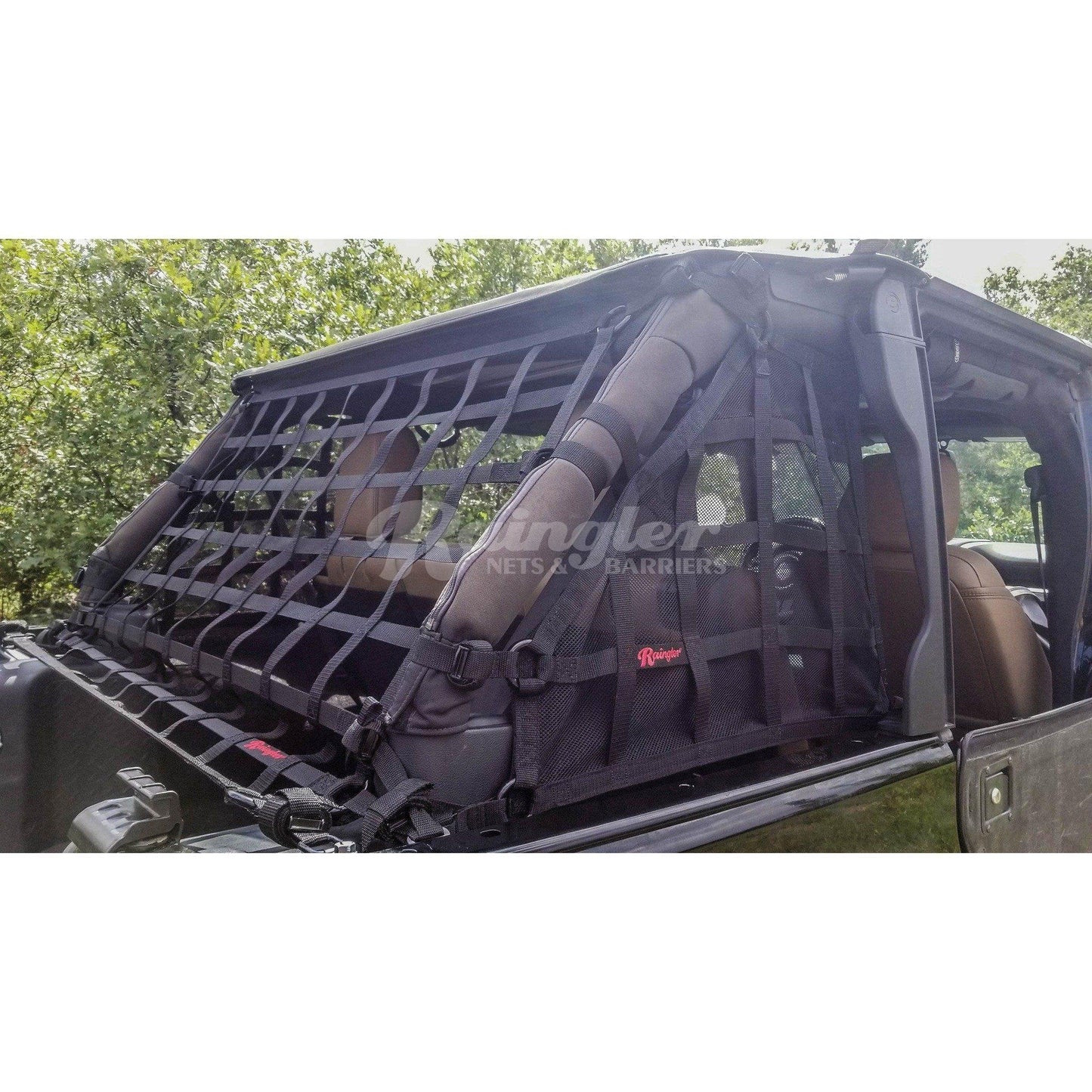 2007 - 2018 Jeep JKU Wrangler Large Back Window Barrier Net-Raingler