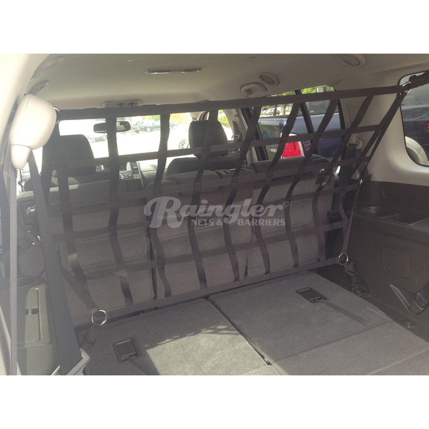 2013 - 2020 Nissan Pathfinder Behind 2nd Row Seats Rear Barrier Divider Net-Raingler