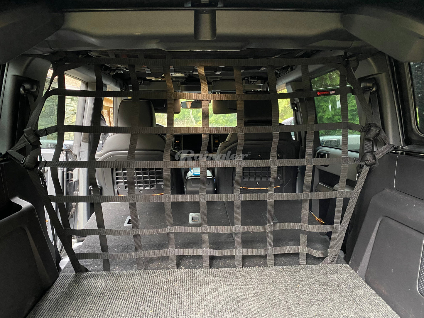 2021 - Newer Ford Bronco 4 door Behind 2nd Row Seats Rear Barrier Divider Net