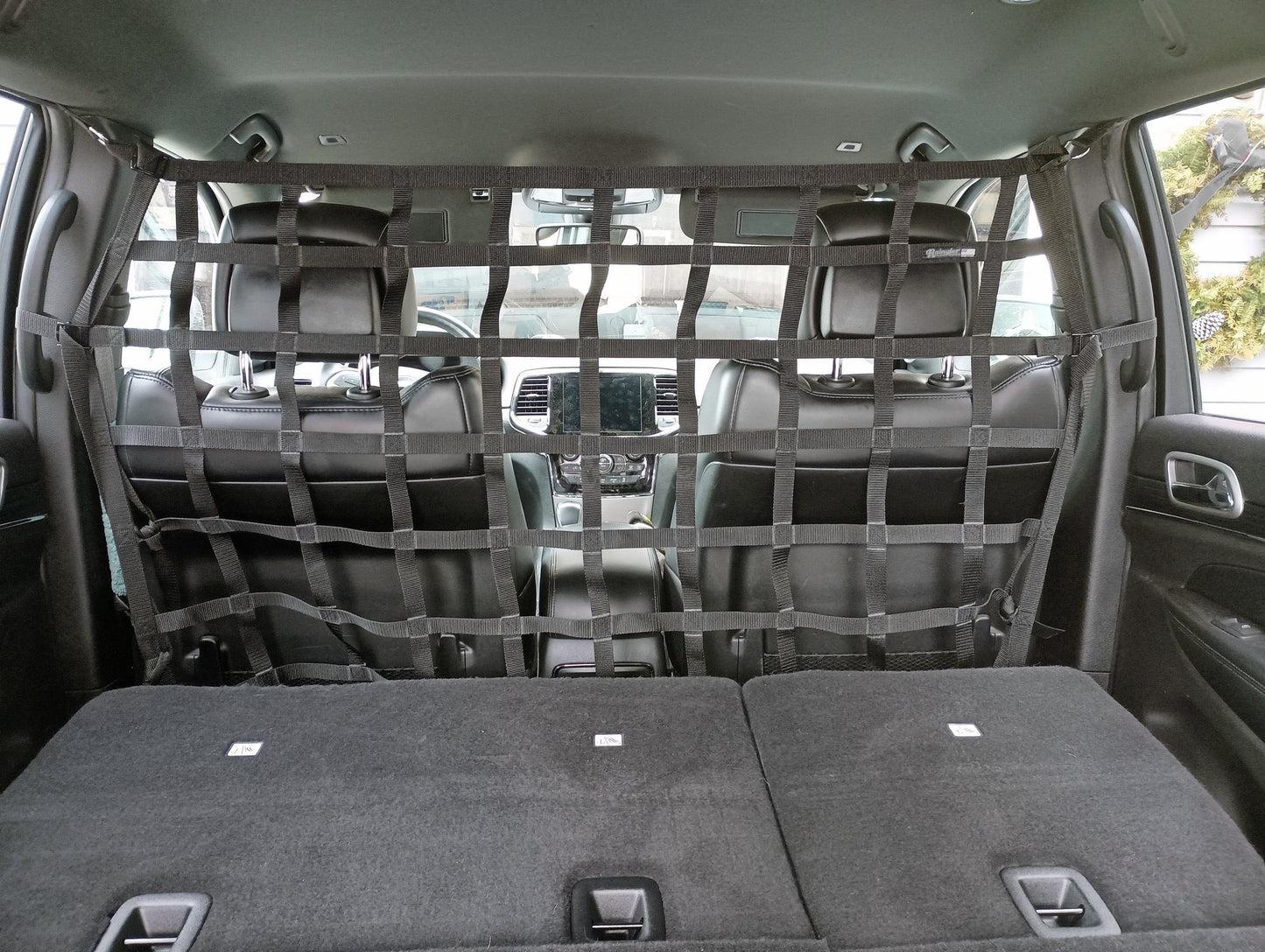2012 - 2015 Jeep Grand Cherokee Behind Front Seats Barrier Divider Net-Raingler