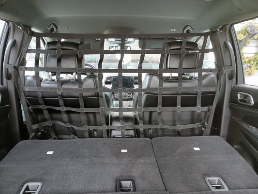 2012 - 2015 Jeep Grand Cherokee Behind Front Seats Barrier Divider Net-Raingler