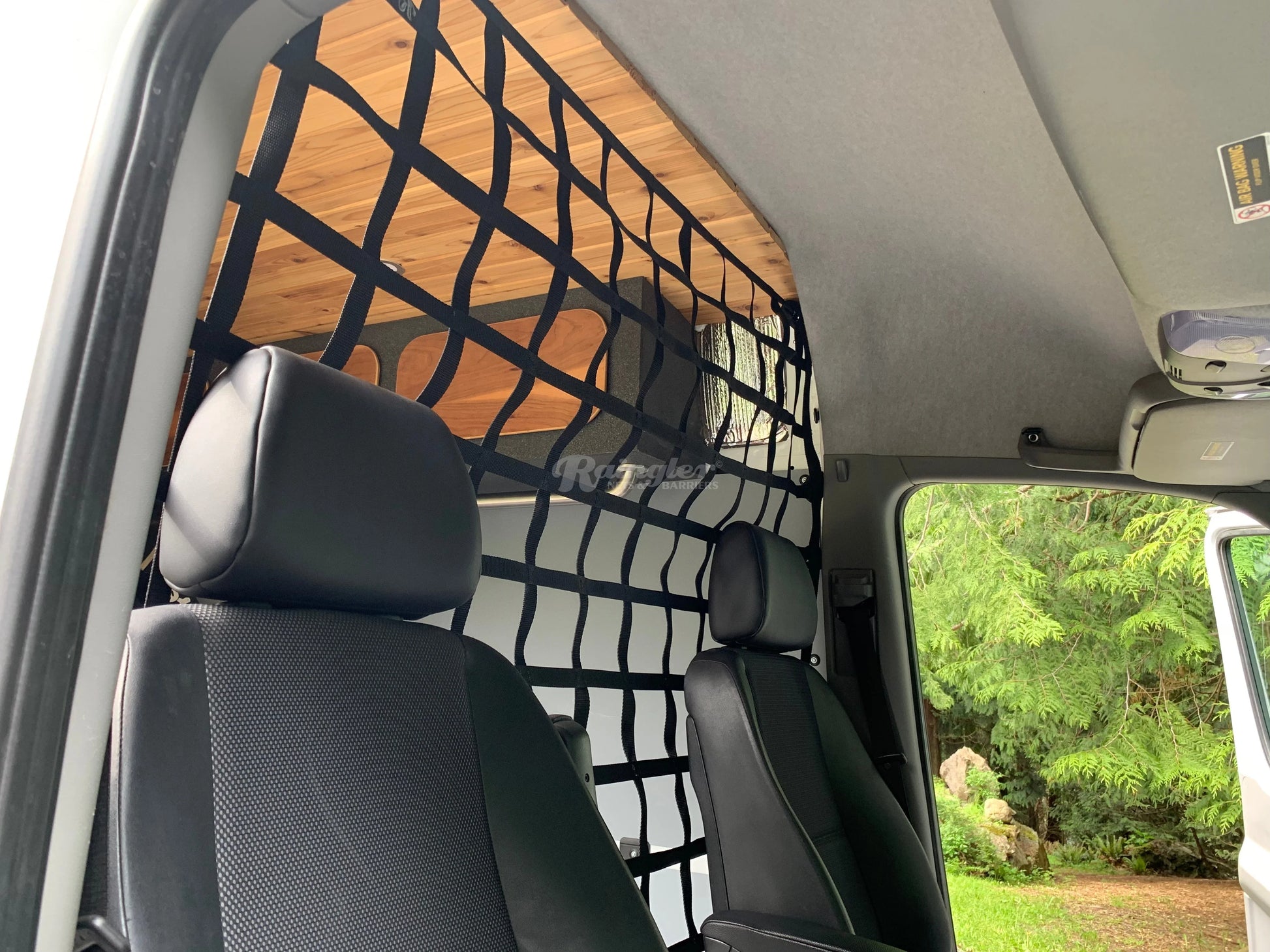 2013 - Newer Ford Transit 15 High Roof Model Passenger / Cargo Van Barrier Divider Net-Raingler