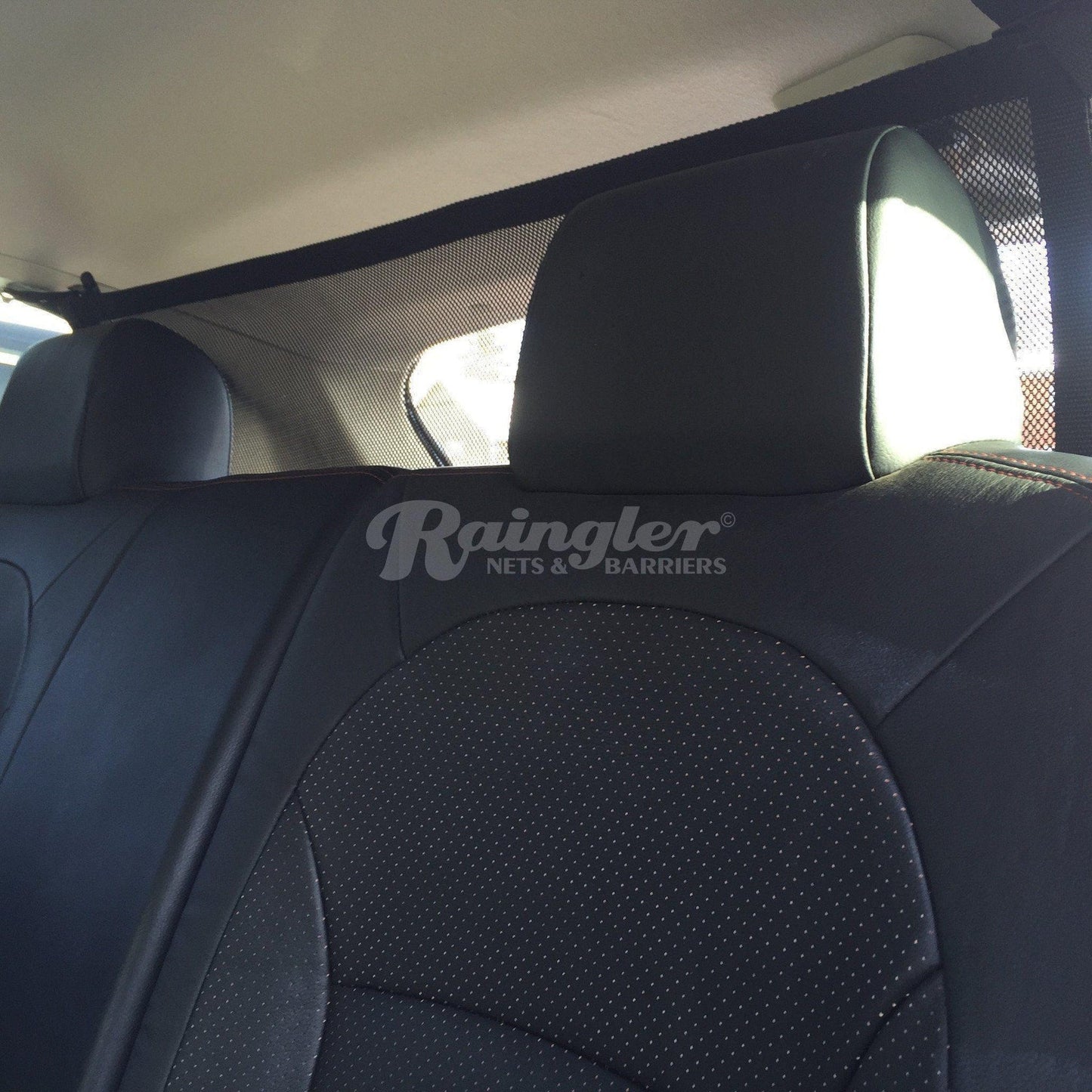 2015 - Newer Ford F150 / Raptor Extended Cab Behind Front Seat Barrier Divider Net-Raingler