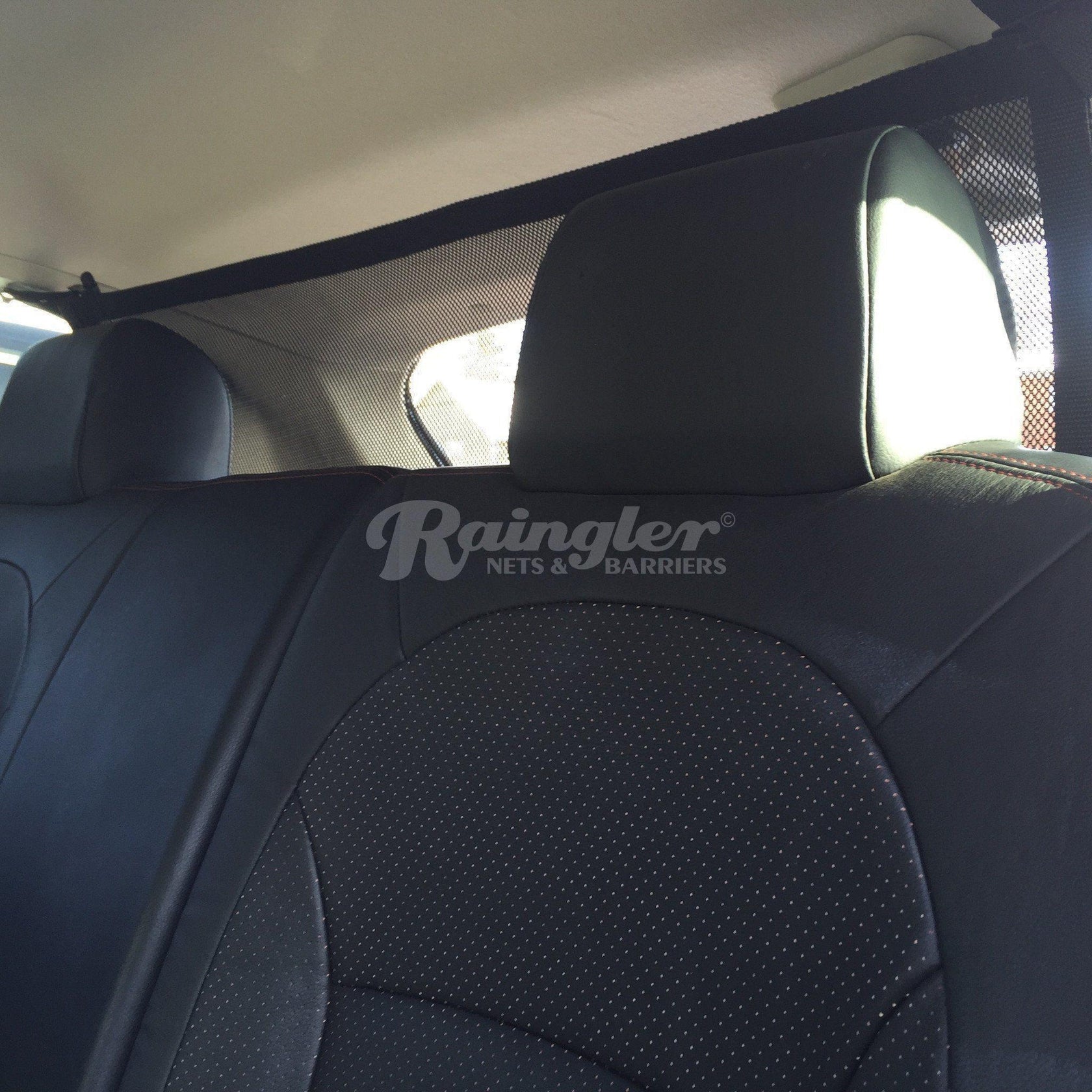 2015 - Newer Ford F150 / Raptor Extended Cab Behind Front Seat Barrier Divider Net-Raingler
