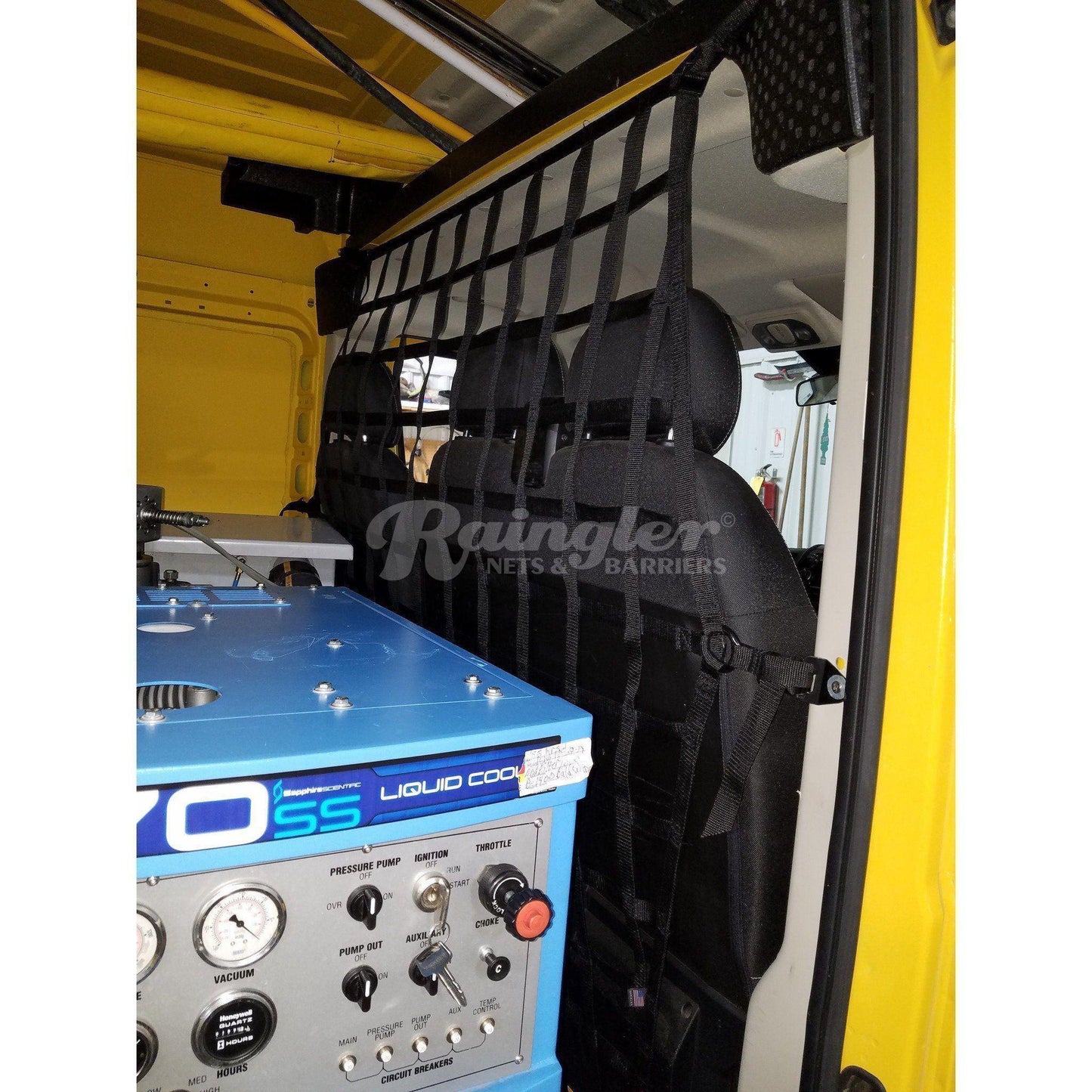 2015 - Newer Ram Pro Master City Van Behind Front Seats Barrier Divider Net-Raingler