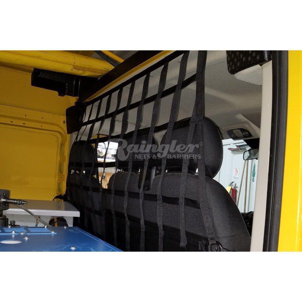 2015 - Newer Ram Pro Master City Van Behind Front Seats Barrier Divider Net-Raingler