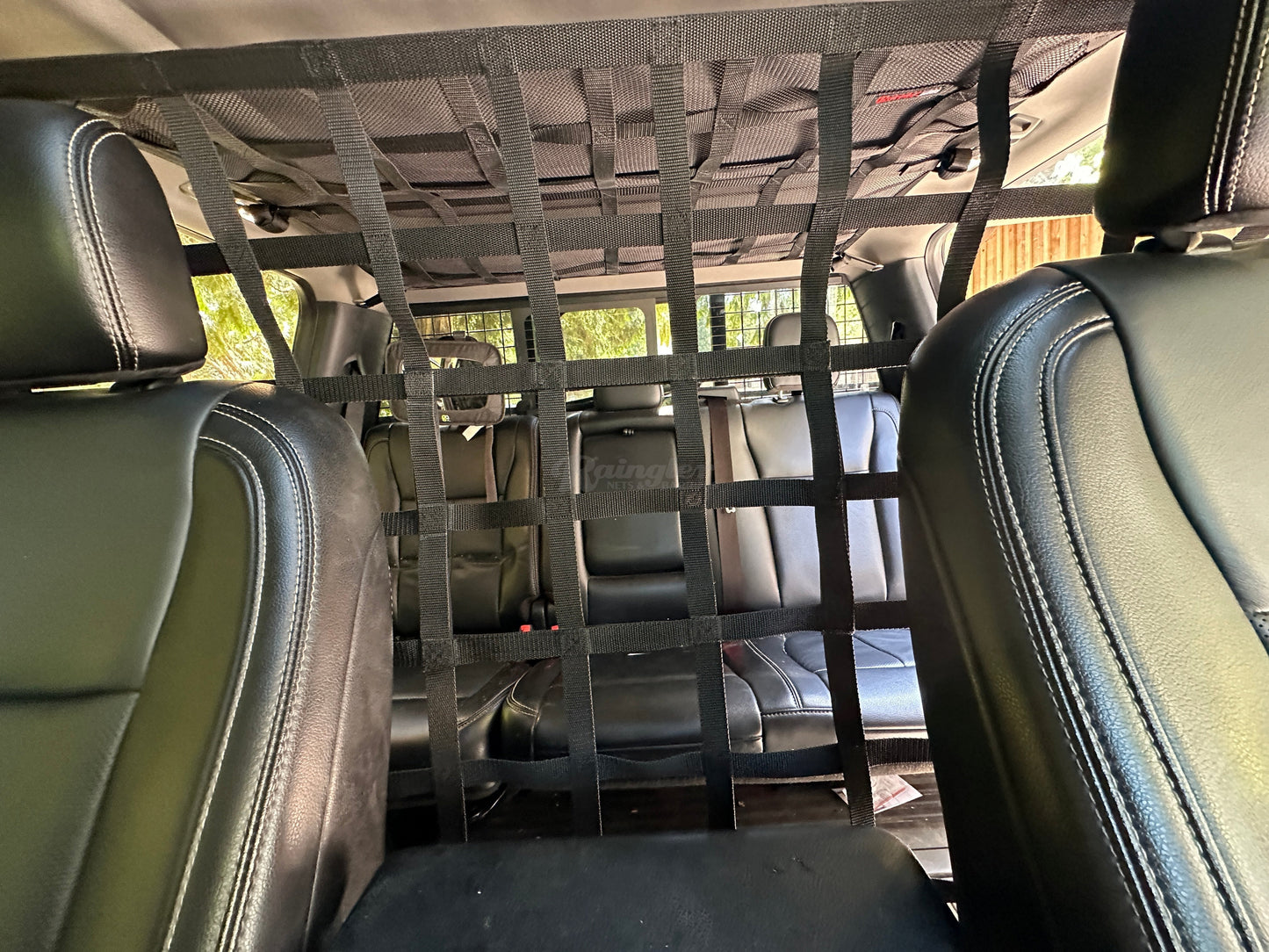 2017 - Newer Ford F250 F350 SuperDuty SuperCab Extended Cab Behind Front Seat Barrier Divider Net-Raingler