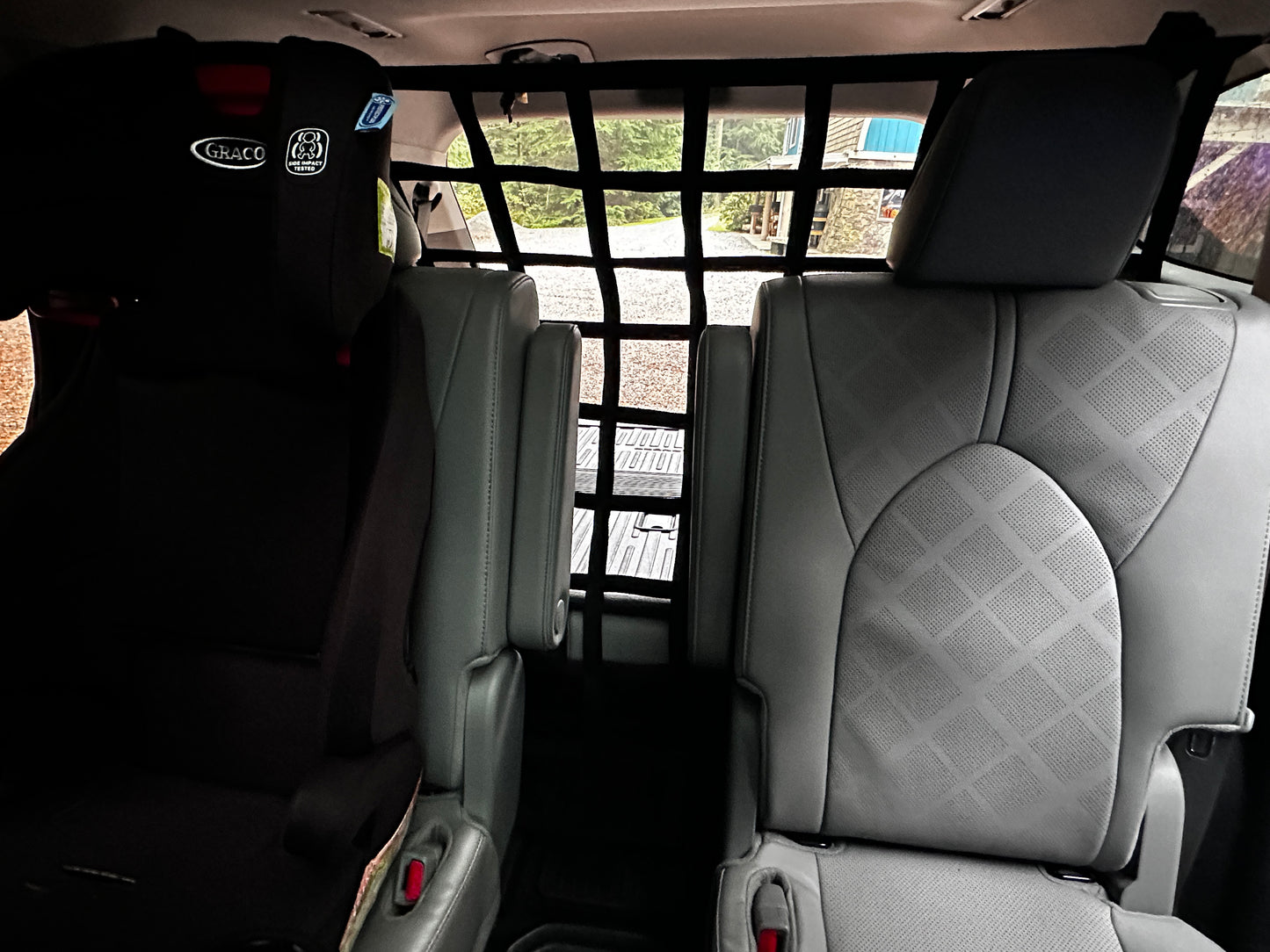 2020 - Newer Toyota Highlander Behind 2nd Row Seats Rear Barrier Divider Net-Raingler