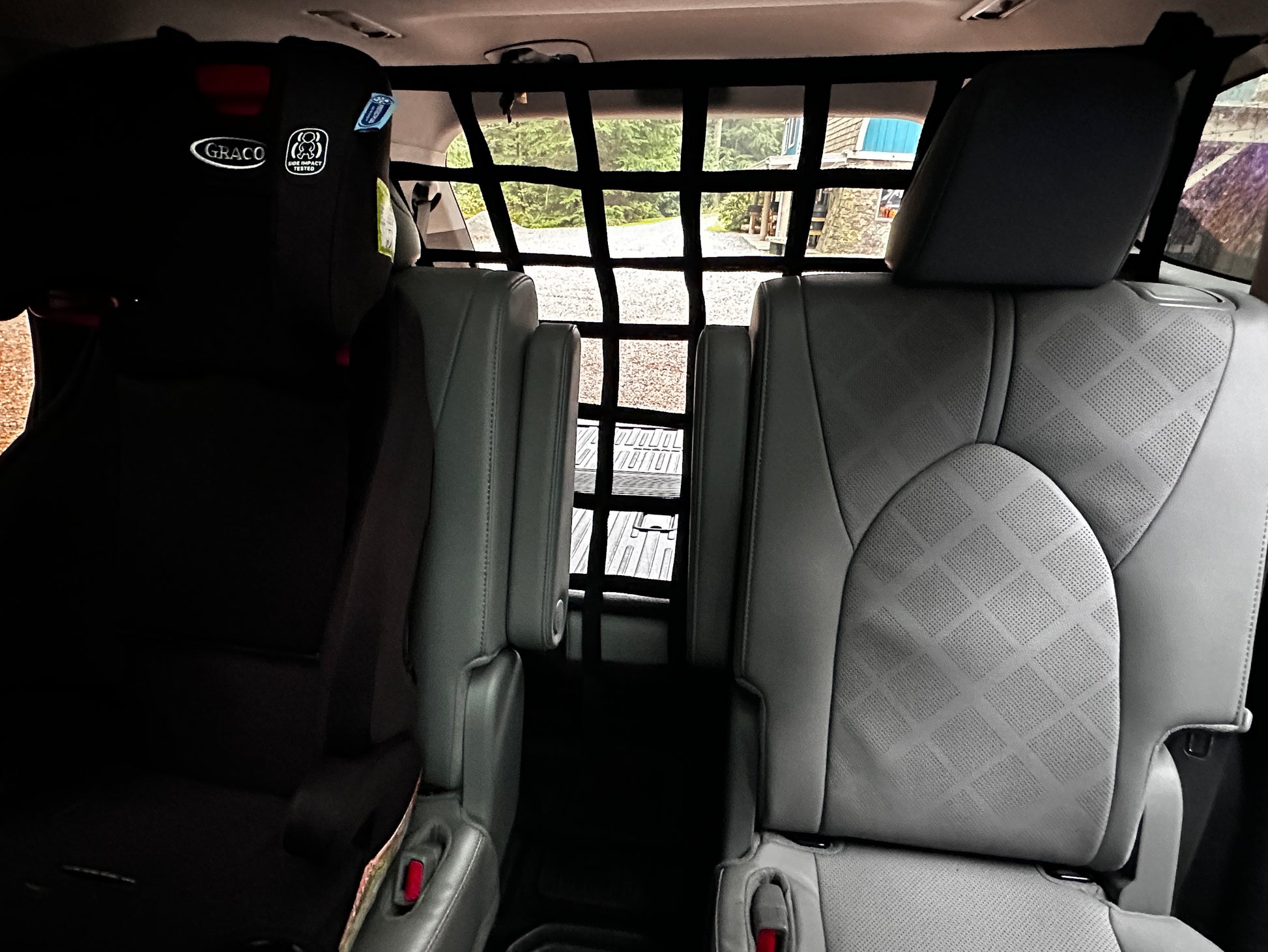 2020 - Newer Toyota Highlander Behind 2nd Row Seats Rear Barrier Divider Net-Raingler