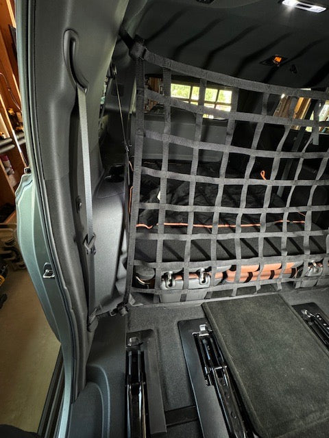 2021 - Newer Chevrolet Suburban Behind 2nd Row Seats Rear Barrier Divider Net-Raingler