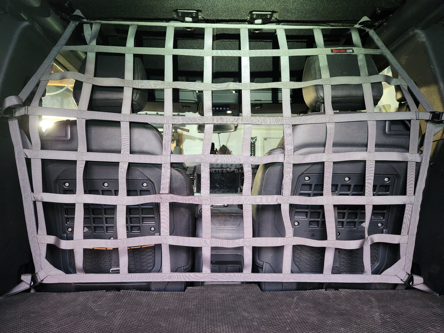 2021 - Newer Ford Bronco 2 door Behind Front Seats Barrier Divider Net-Raingler