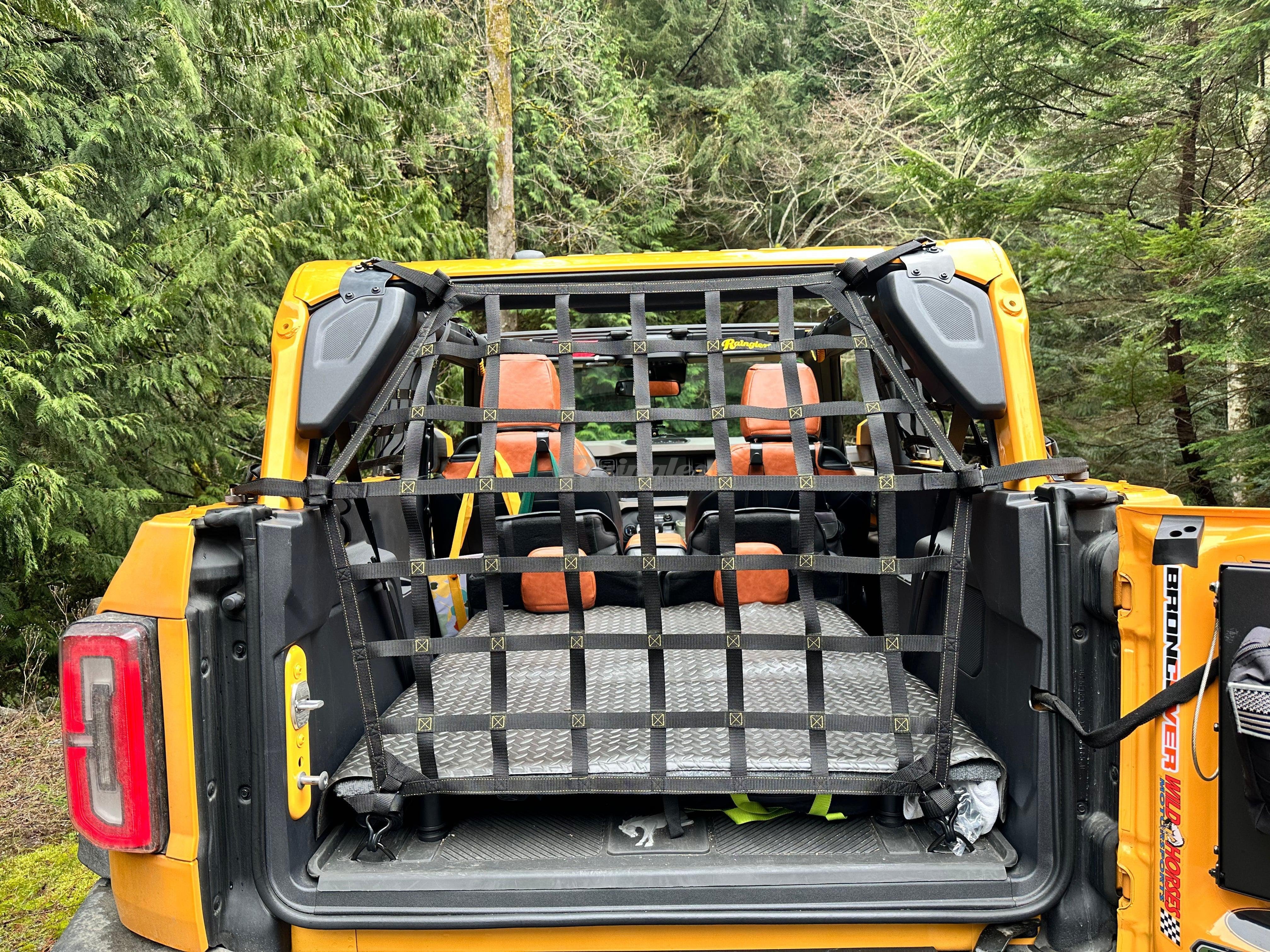Bronco Window Rattle 2021 - Newer Ford Bronco 4 door Back Full Window Net – Raingler