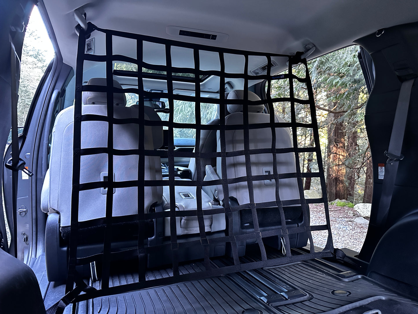 2021 - Newer Toyota Sienna Behind 2nd Row Seats Rear Barrier Divider Net-Raingler