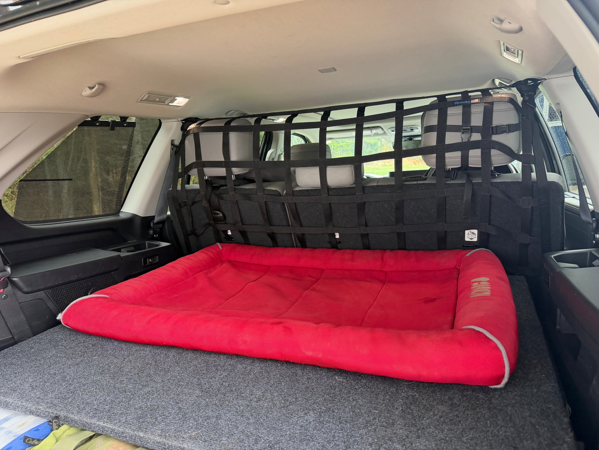 2023 - Newer Toyota Sequoia Behind 2nd Row Seats Rear Barrier Divider Net-Raingler