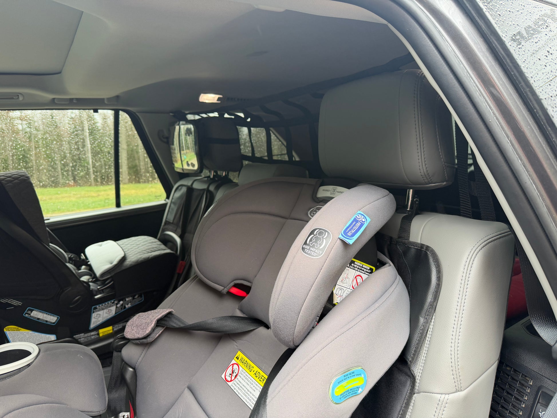 2023 - Newer Toyota Sequoia Behind 2nd Row Seats Rear Barrier Divider Net-Raingler