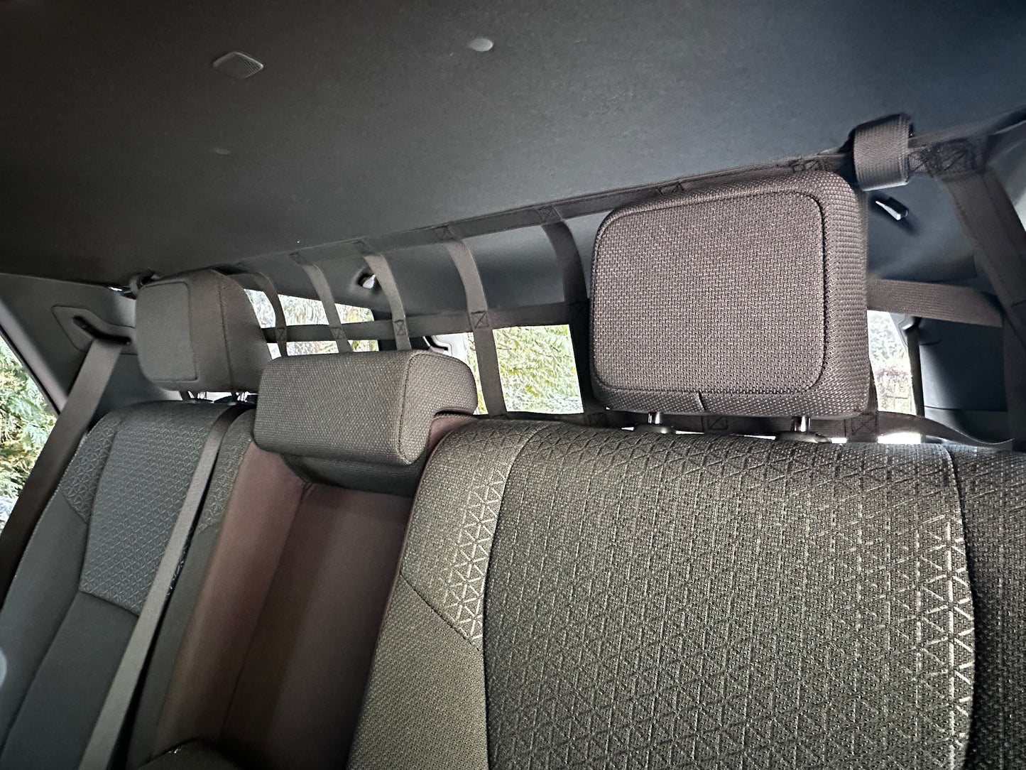 2025 - Newer Toyota 4Runner 6th Gen (N500) Behind 2nd Row Rear Upper Half Barrier Divider Net-Raingler