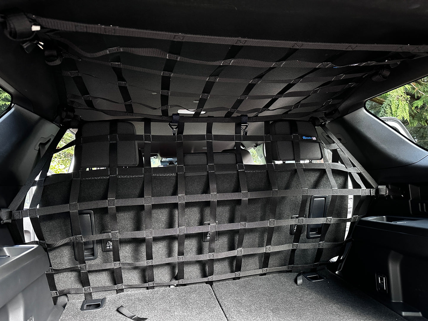 2025 - Newer Toyota 4Runner 6th Gen (N500) Behind 2nd Row Seat To Floor Rear Barrier Divider Net-Raingler