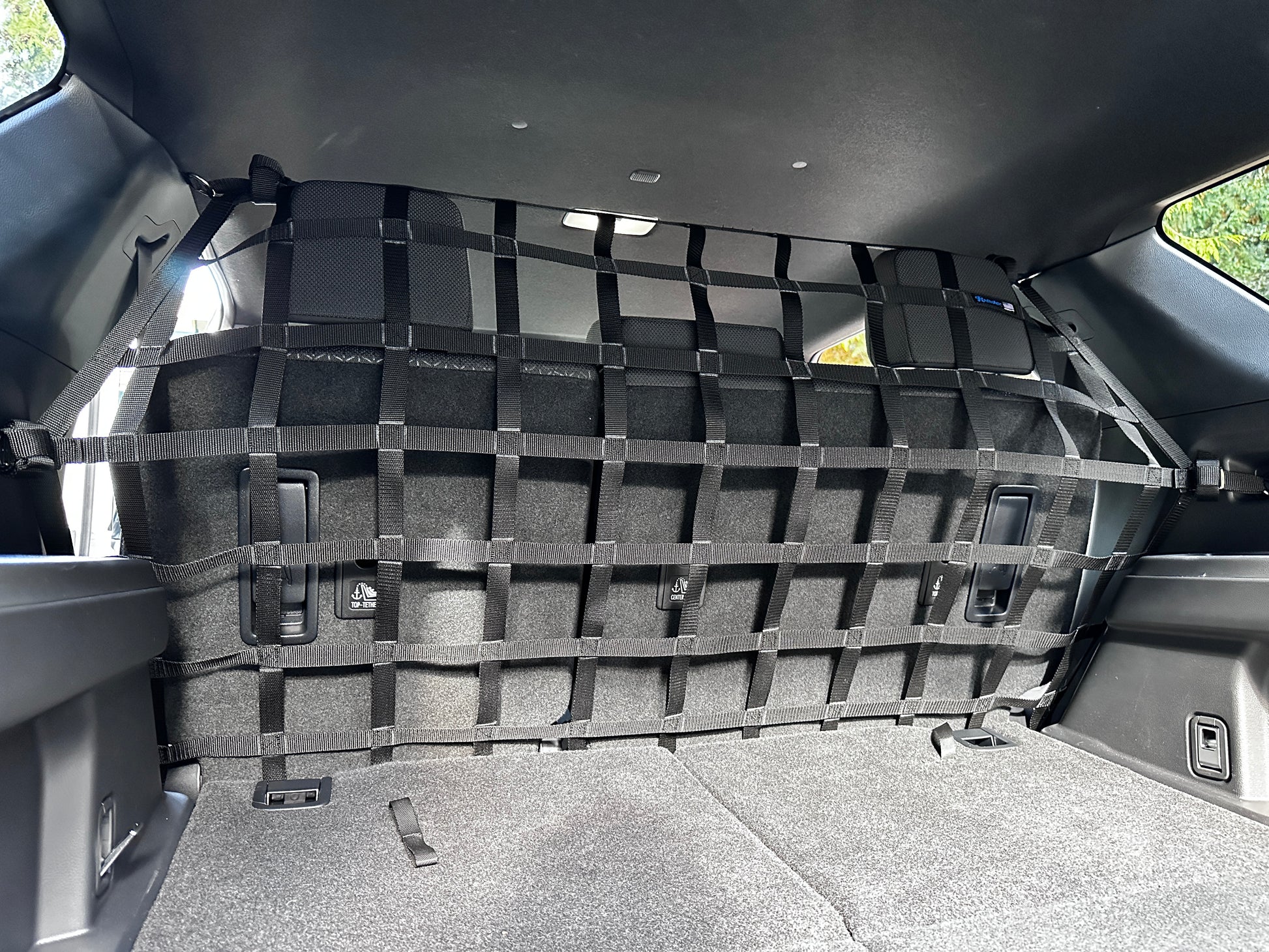 2025 - Newer Toyota 4Runner 6th Gen (N500) Behind 2nd Row Seat To Floor Rear Barrier Divider Net-Raingler