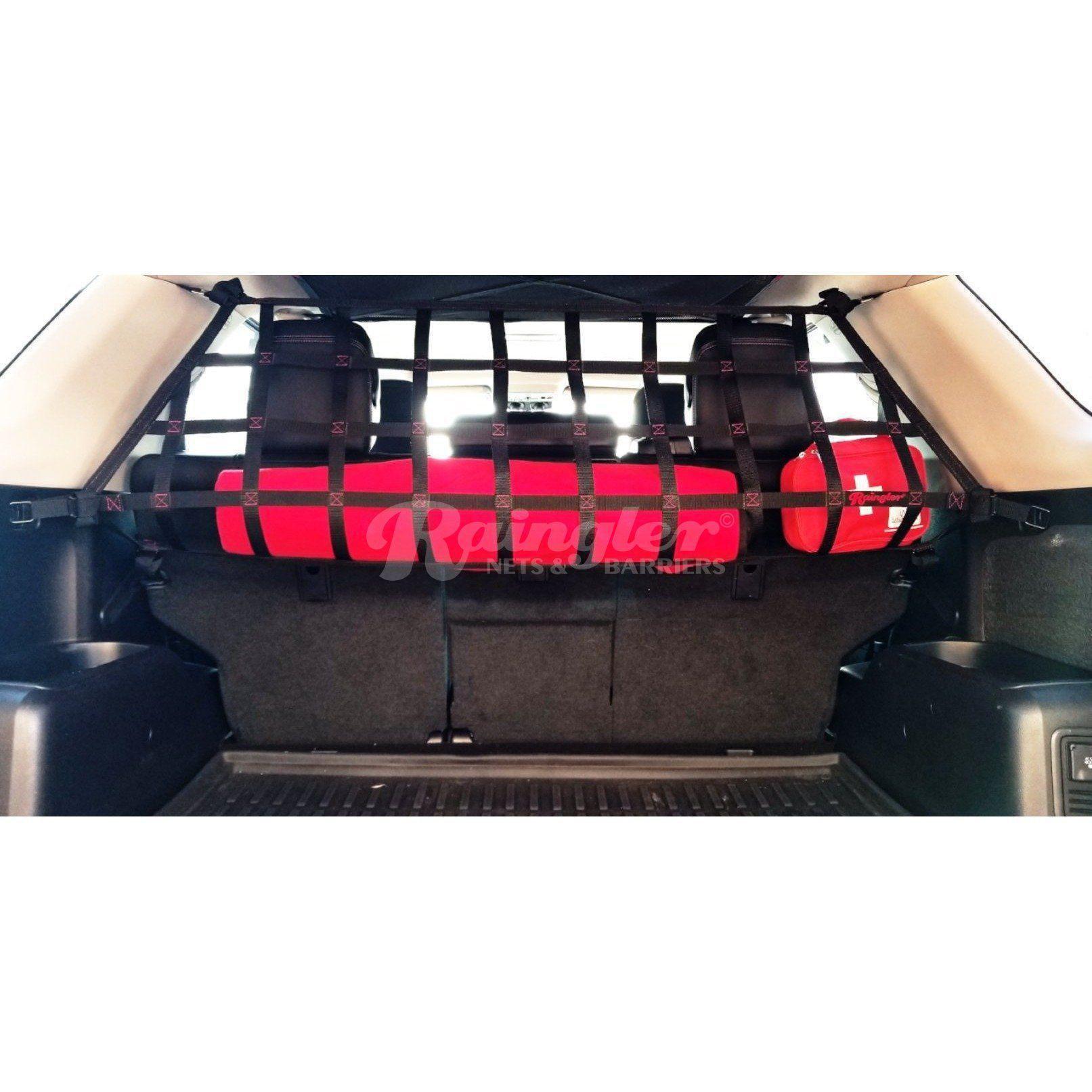 Blem 2010 - 2024 Toyota 4Runner 5th Gen (N280) Behind 2nd Row Seats Rear Half Upper Barrier Divider Net - 6-Point-Raingler