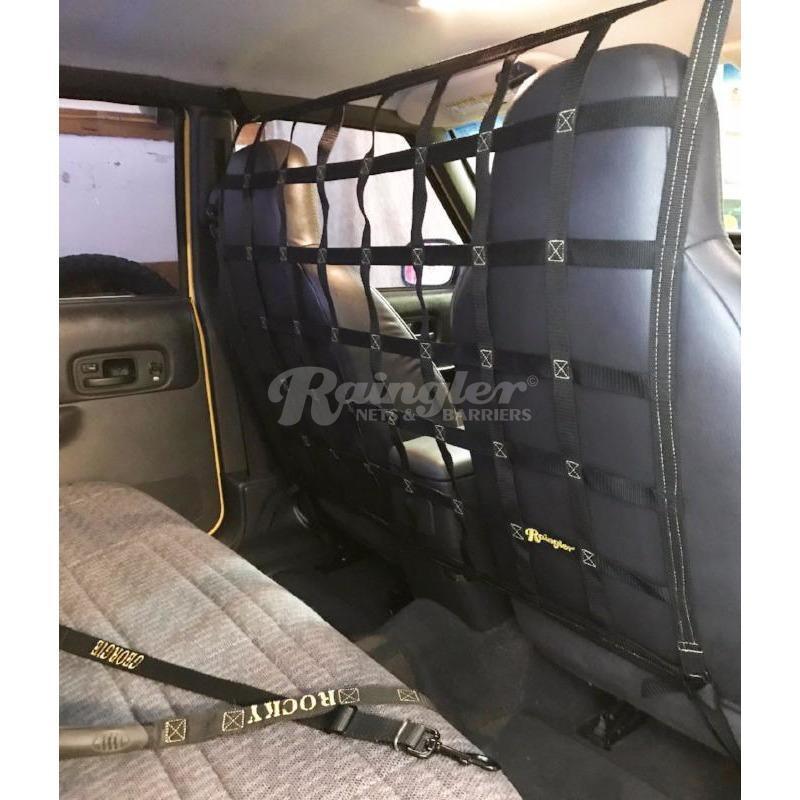 1984 - 2001 Jeep Cherokee (XJ) Behind Front Seats Barrier Divider Net-Raingler