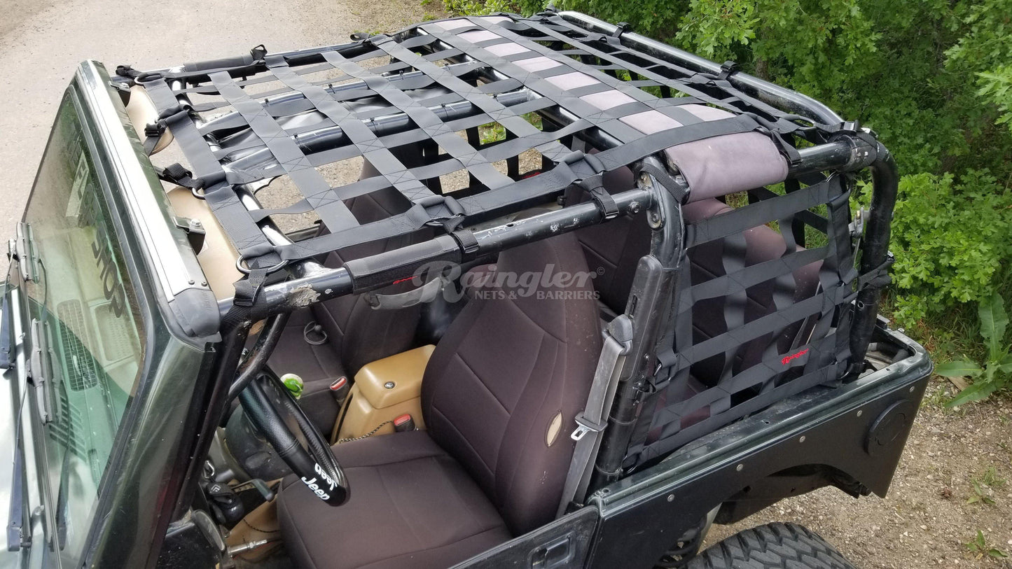 1992 - 2006 Jeep Wrangler YJ / TJ 2" MIL-SPEC 4 Piece Net System-Raingler