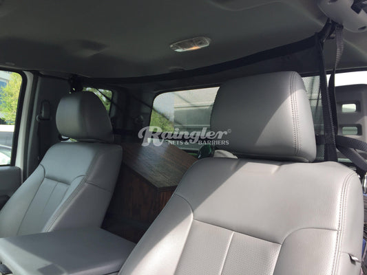 1997 - 2014 Ford F150 / Raptor Extended Cab Behind Front Seat Barrier Divider Net