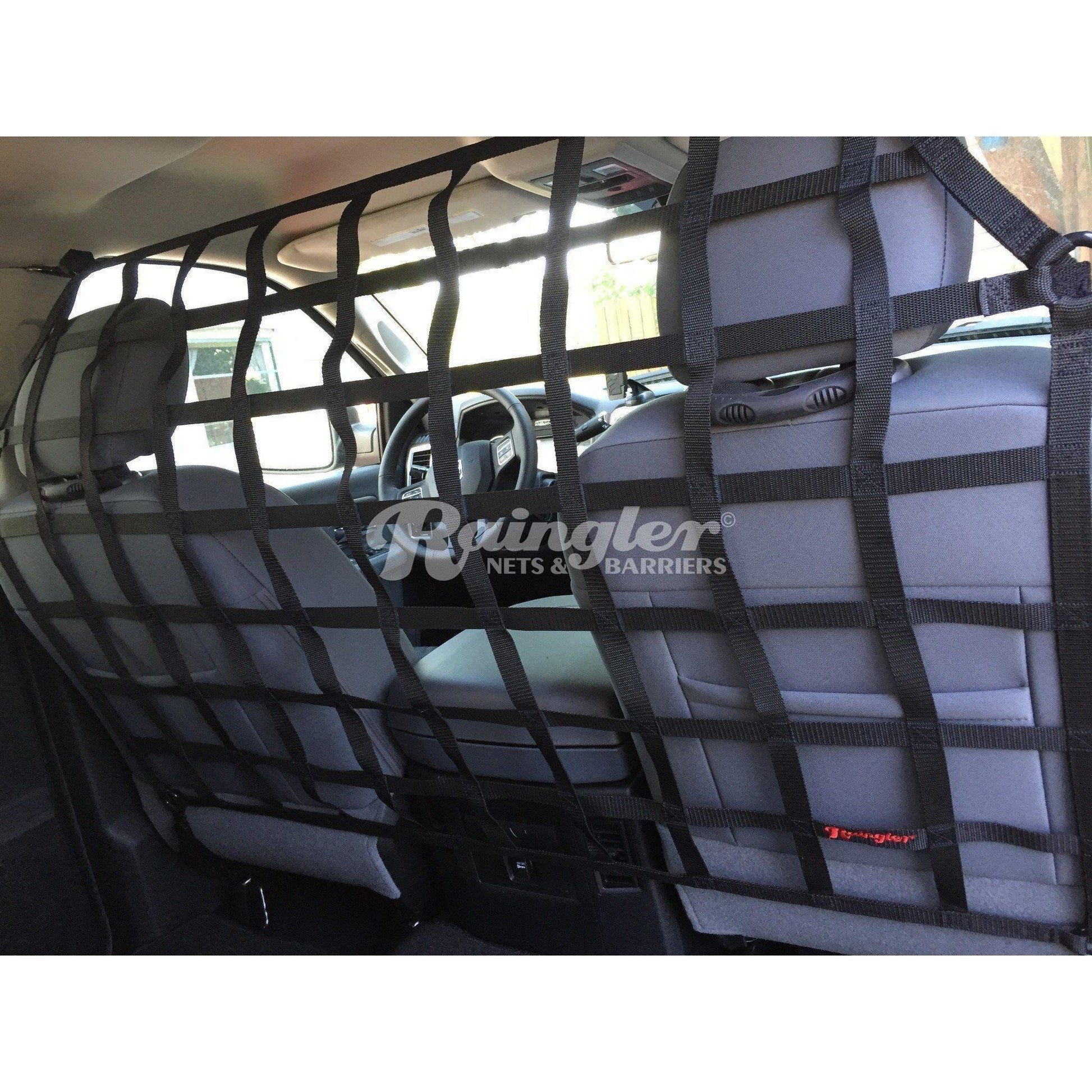 1997 - 2014 Ford F150 / Raptor Regular Cab / Super Duty Crew Cab Behind Front Seat Barrier Divider Net-Raingler