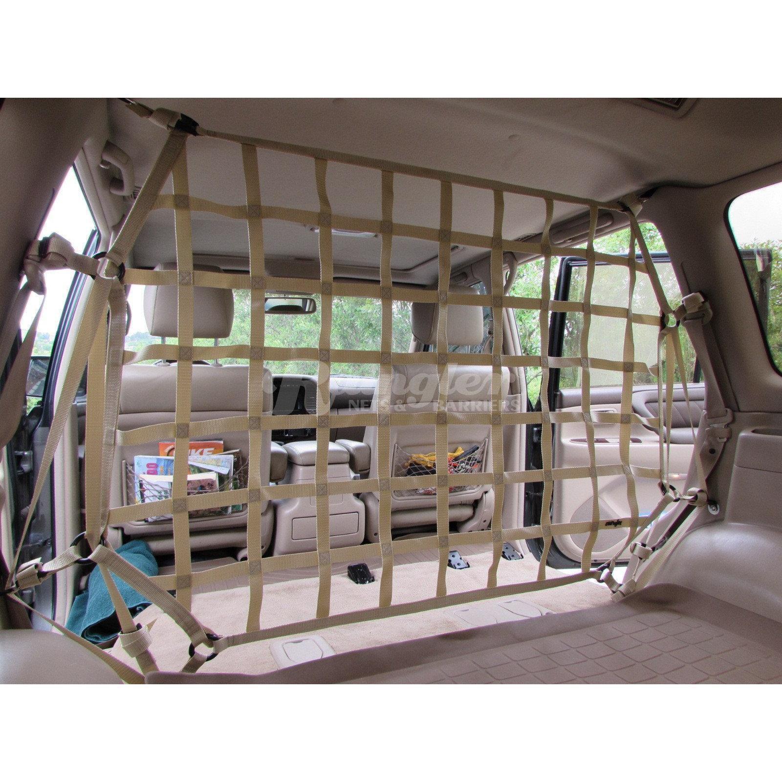 1998 - 2007 Toyota Land Cruiser (J100) Behind Front or 2nd Row Seats Barrier Divider Net - Dual Position