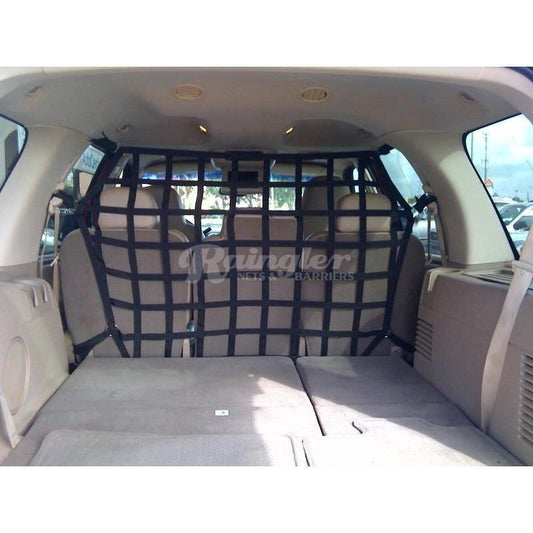 1999 - 2005 Ford Excursion Behind 2nd Row Seats Rear Barrier Divider Net-Raingler