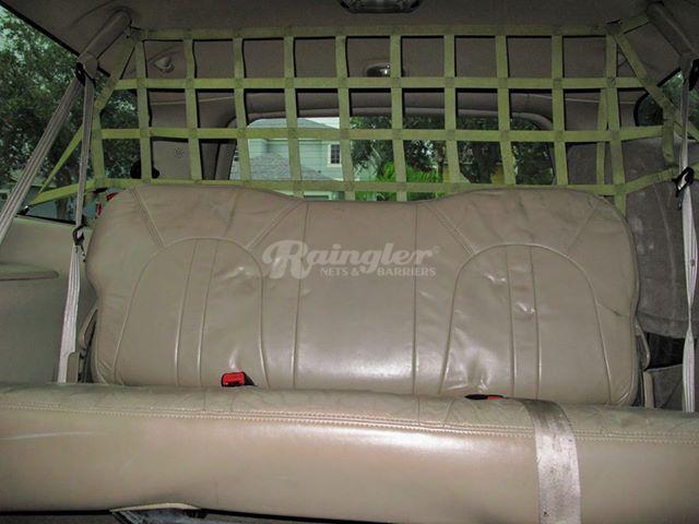 1999 - 2005 Ford Excursion Behind 3rd Row Rear Seat Barrier Divider Net-Raingler