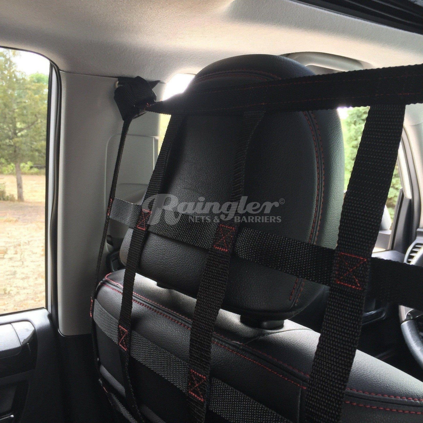 1999 - 2015 Nissan Xterra Behind Front Seats Barrier Divider Net-Raingler