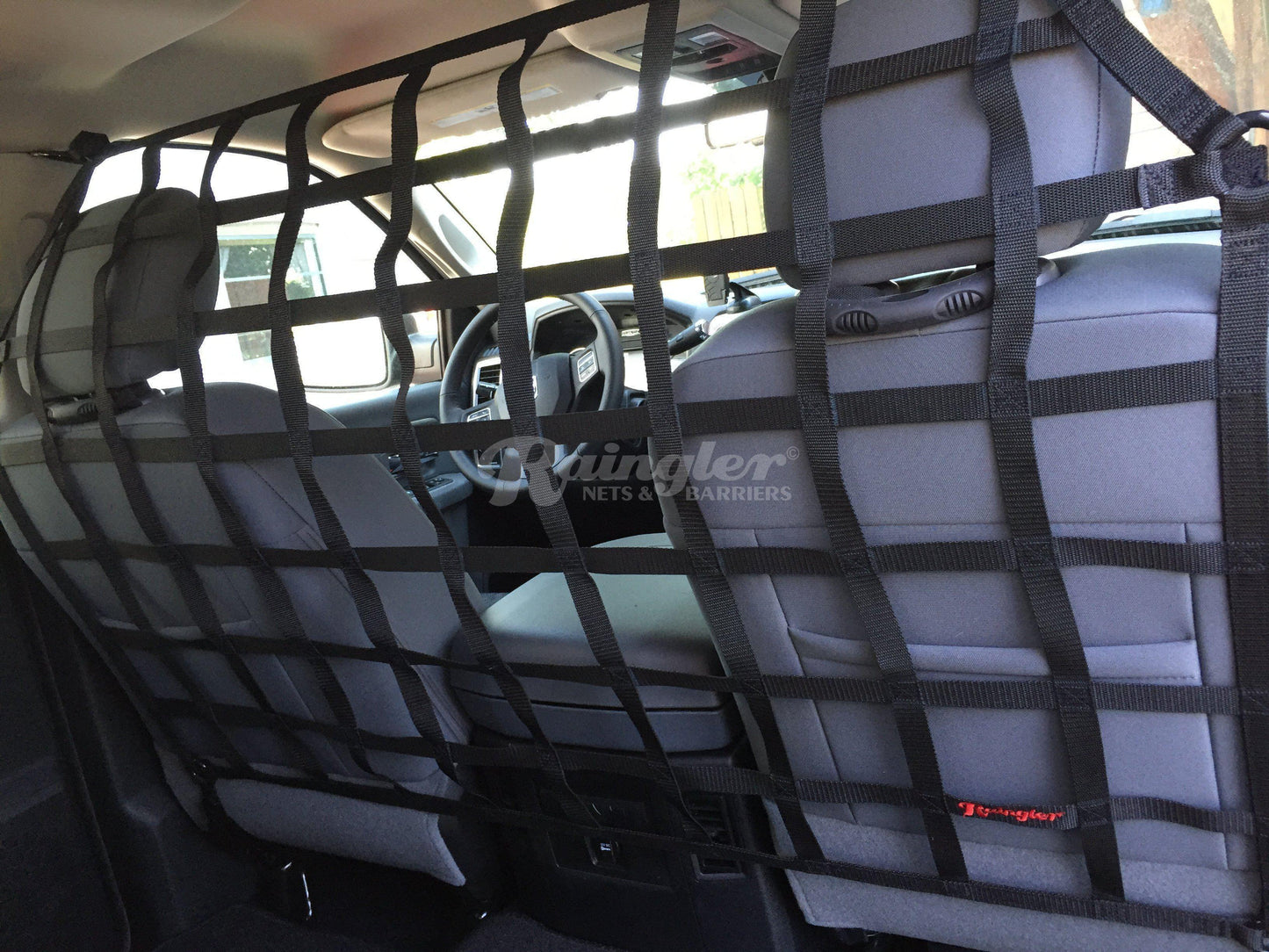 1999 - 2016 Ford F250 F350 Extended Cab Behind Front Seat Barrier Divider Net-Raingler