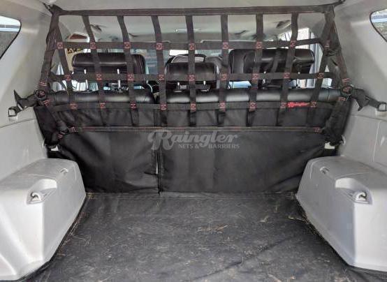 2003 - 2009 Toyota 4Runner 4th Gen (N210) Behind 2nd Row Rear Seat Upper Barrier Divider Net-Raingler