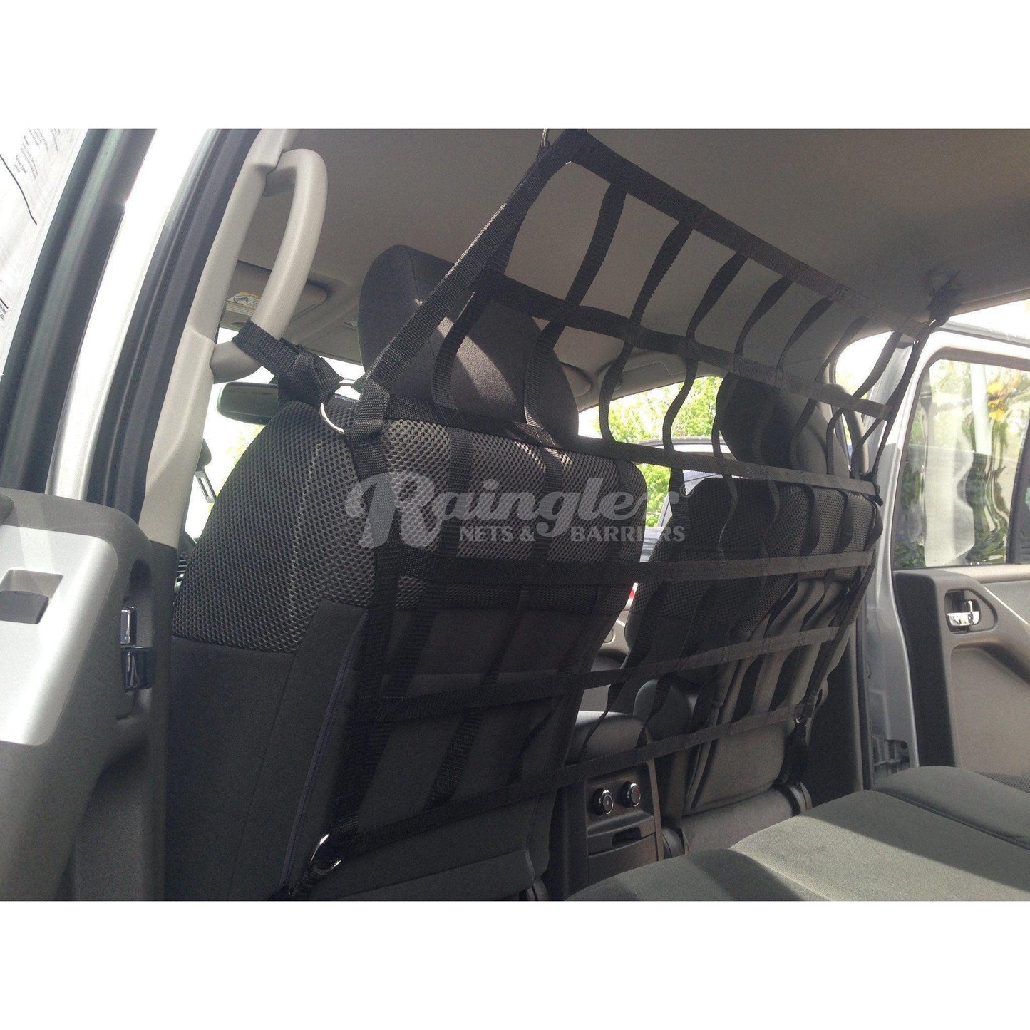 2005 - 2012 Nissan Pathfinder (R51) Behind Front or Rear Seats Barrier Divider Net - Dual Position-Raingler