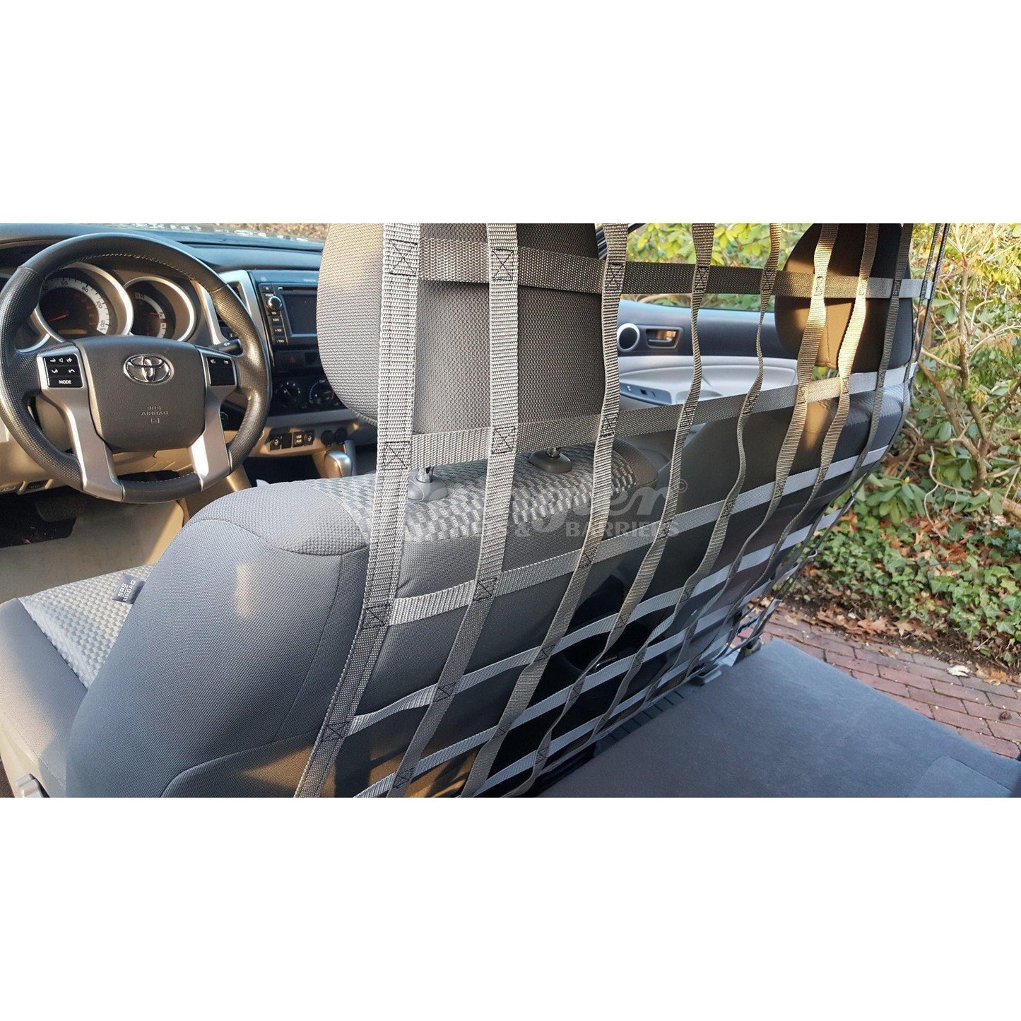 2005 -2015 Toyota Tacoma Access Cab / Double Cab Behind Front Seat Barrier Divider Net