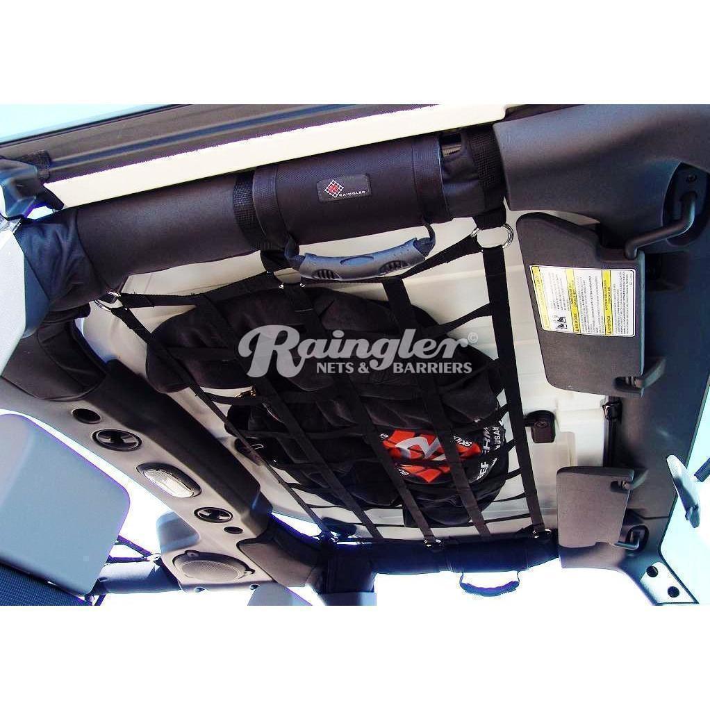 2007 - 2018 Jeep JK JKU Wrangler Cargo Area Ceiling Attic Net-Raingler