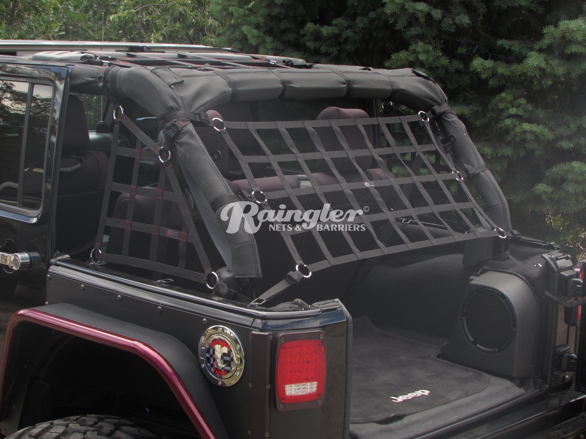 2007 - 2018 Jeep JK JKU Wrangler Cargo Area Ceiling Attic Net-Raingler