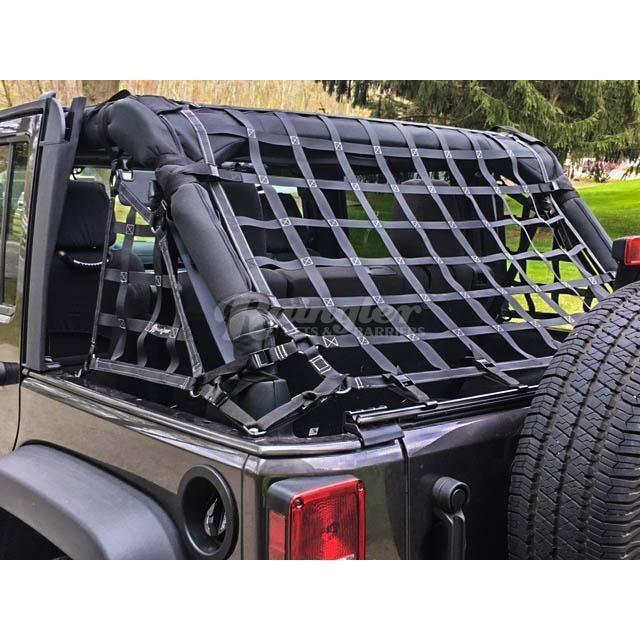 2007 - 2018 Jeep Wrangler Unlimited JKU 4 Door Back Window Net-Raingler