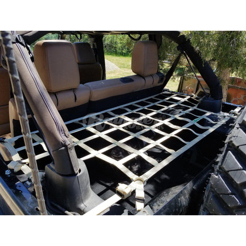 2007 - 2018 Jeep Wrangler Unlimited JKU 4 Door Cargo Area Containment and Shelf Net-Raingler