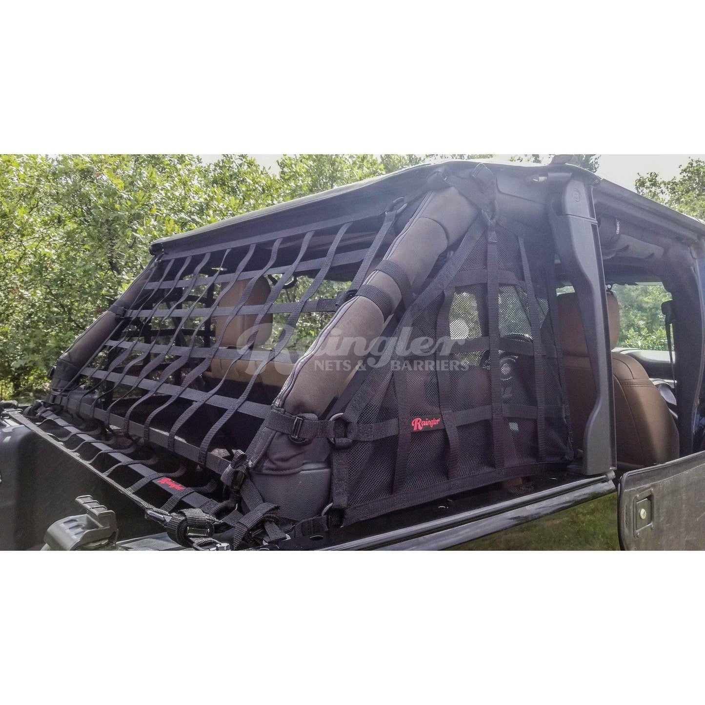 2007 - 2018 Jeep Wrangler Unlimited JKU 4 Door Side Window Nets-Raingler