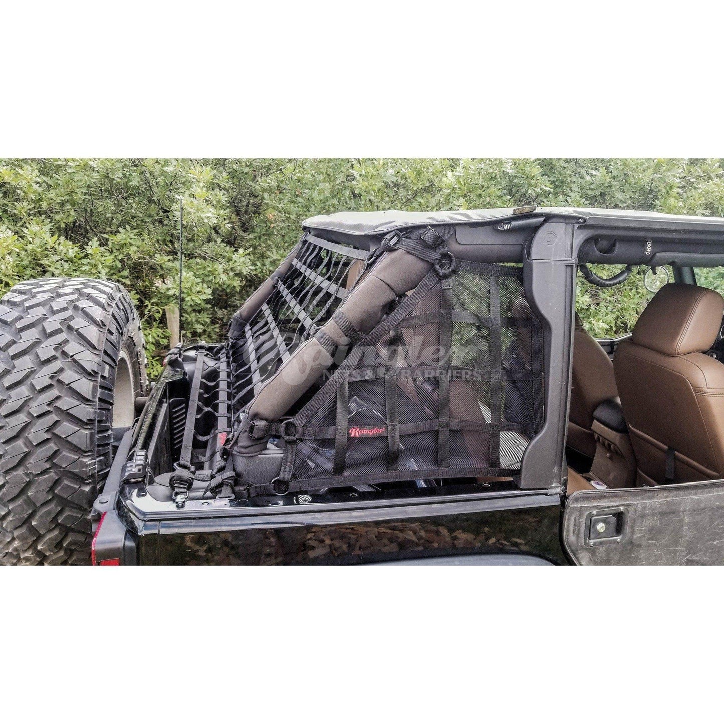 2007 - 2018 Jeep Wrangler Unlimited JKU 4 Door Side Window Nets-Raingler