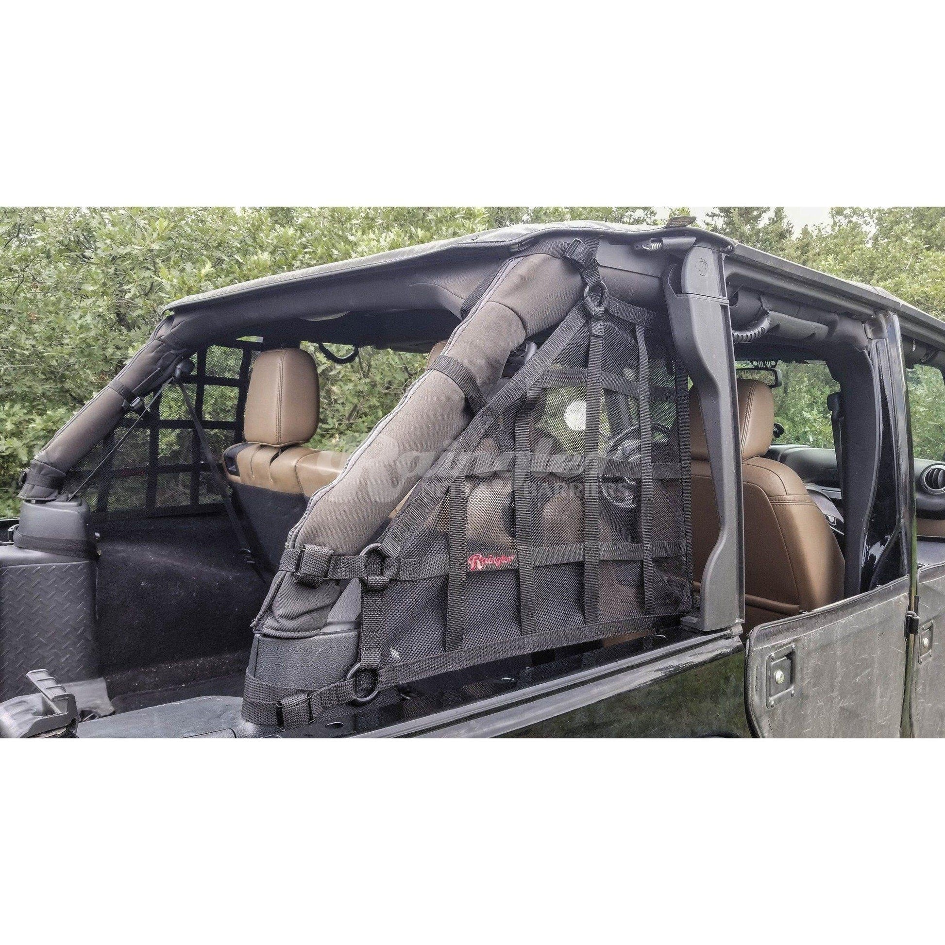 2007 - 2018 Jeep Wrangler Unlimited JKU 4 Door Side Window Nets-Raingler