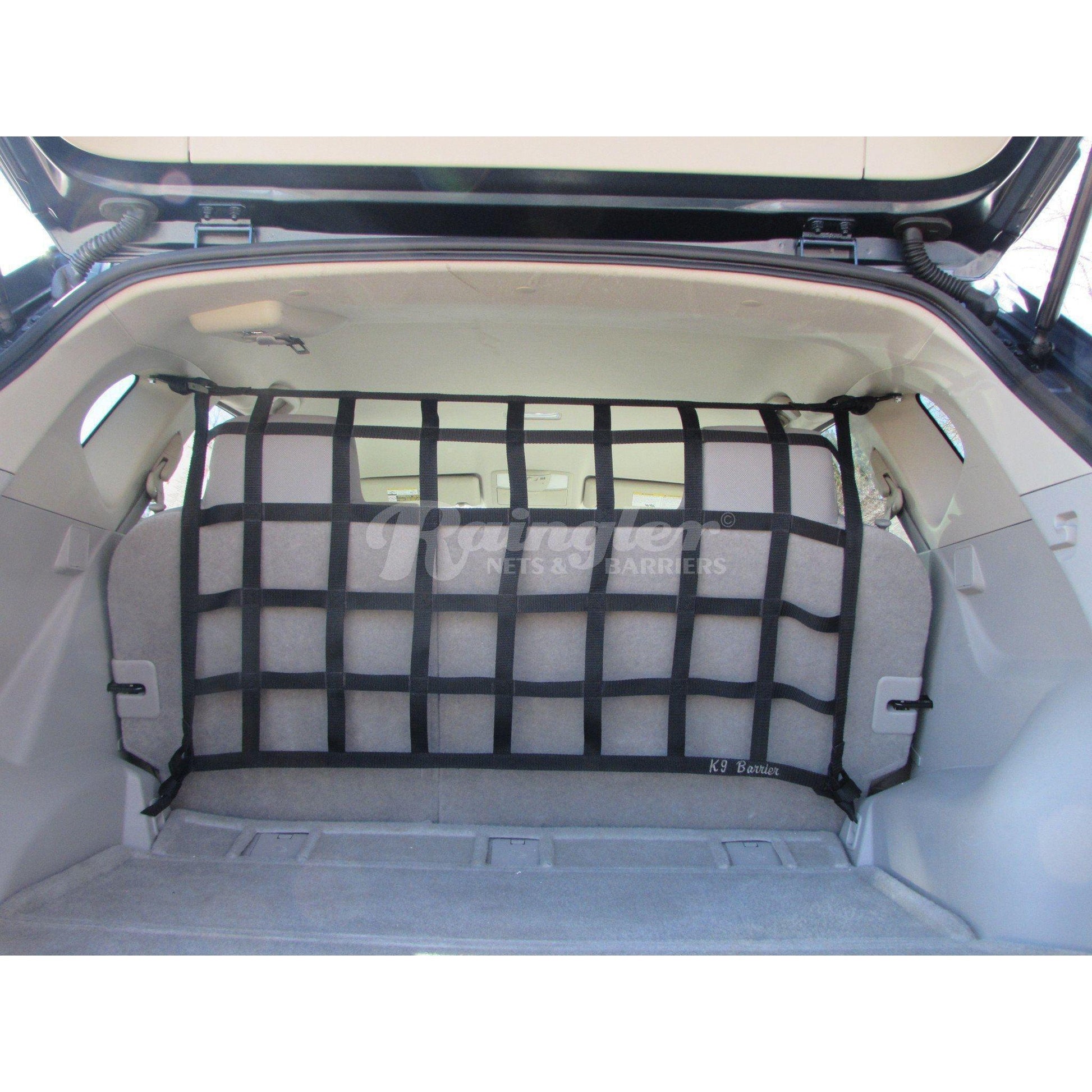 2008 - 2013 Nissan Rogue and Rogue Select Behind 2nd Row Seats Rear Barrier Divider Net-Raingler