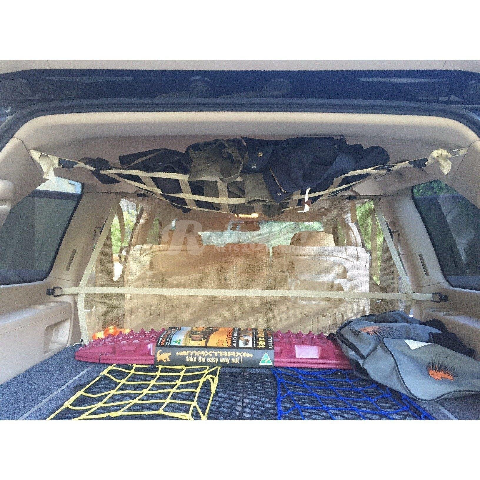 2008 - Newer Toyota Land Cruiser (J200) Behind Rear 2nd Row Seats Barrier Divider Net-Raingler