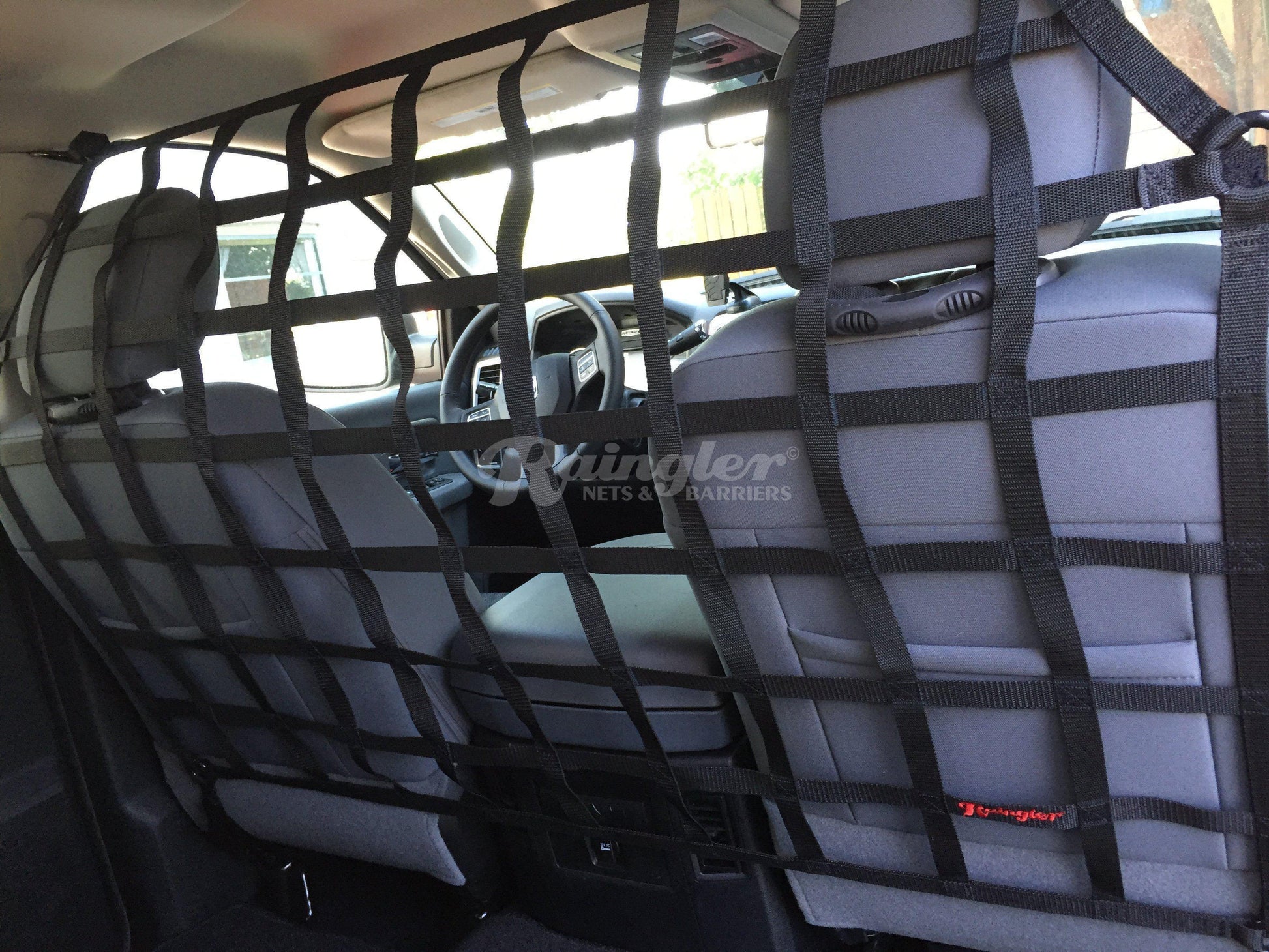 2011 - 2019 Ford Explorer Behind Front Seats Barrier Divider Net-Raingler