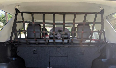2012 - 2021 Jeep Grand Cherokee Behind 2nd Row Seats Rear Upper Half Barrier Divider Net-Raingler