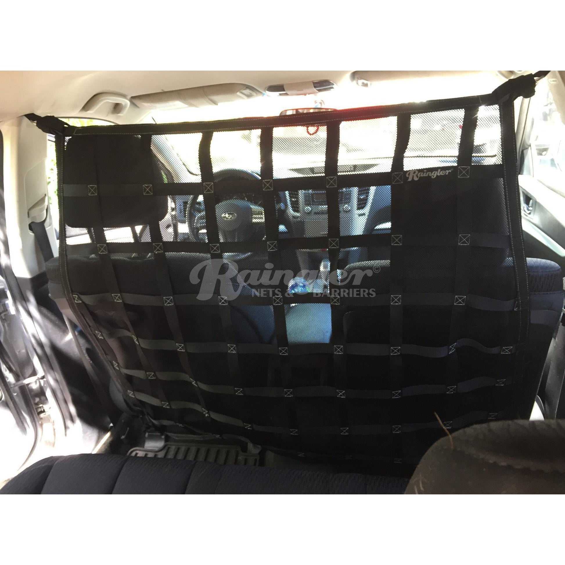 2013 - 2018 Subaru Forester SJ Behind Front Seats Barrier Divider Net-Raingler