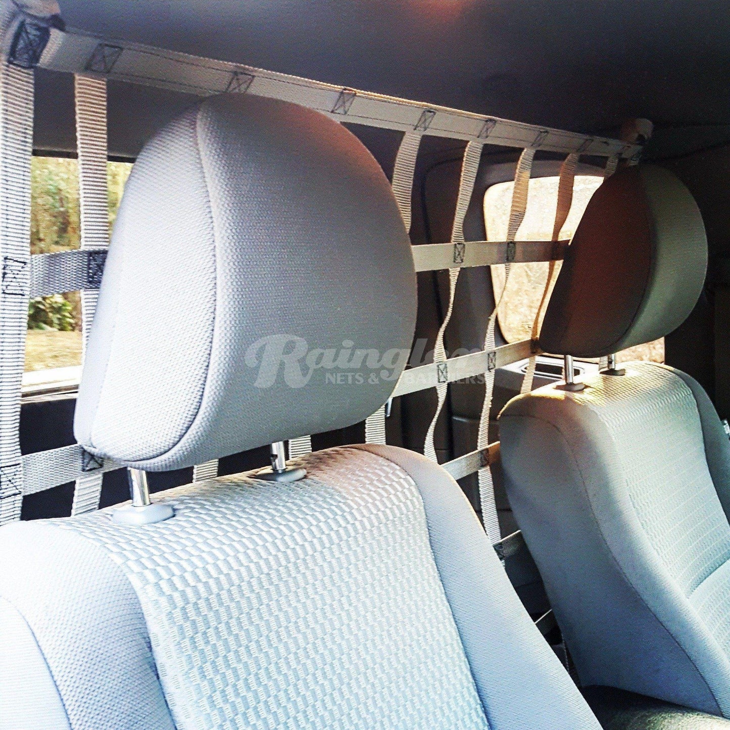 2014 - 2020 Nissan Rogue and X-Trail (*not Nissan Rogue Select) Behind Front Seats Barrier Divider Net-Raingler