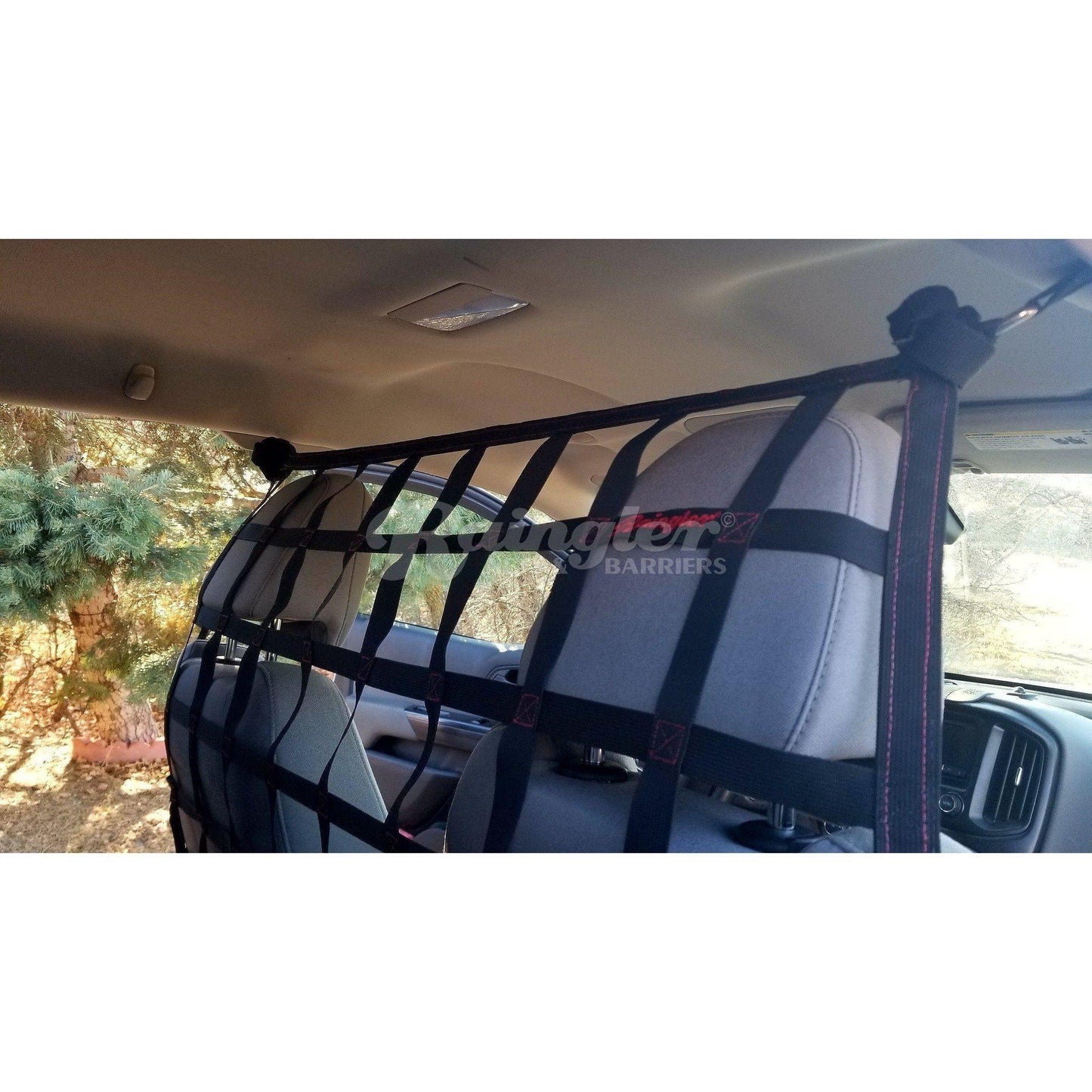 2015 - Newer GMC Canyon Crew Cab Behind Front Seats Barrier Divider Net-Raingler